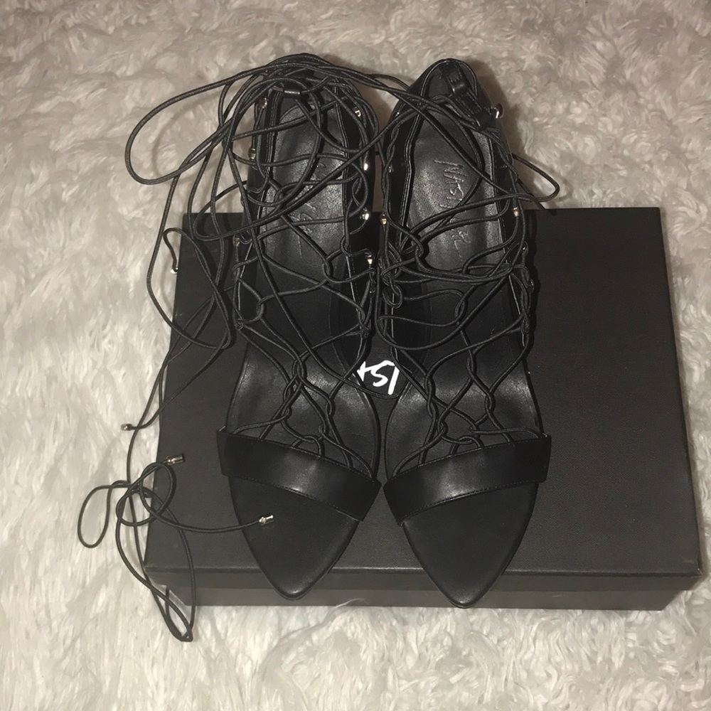 🔥Nasty gal string up sandals 🔥